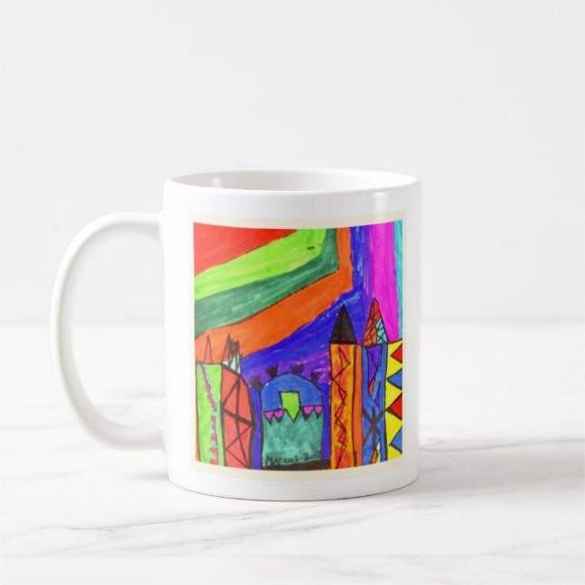 Caneca De Café Adicionar o seu Trabalho de arte filho personaliza (Esquerda)