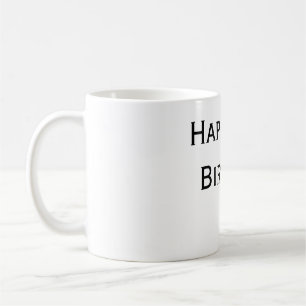 Caneca De Café adicionar seu texto personalizado feliz aniversári