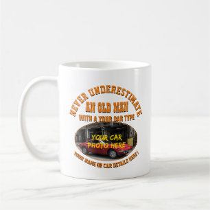Caneca De Café Adicionar Sua Foto Do Carro, Nome, Texto, Nunca Su