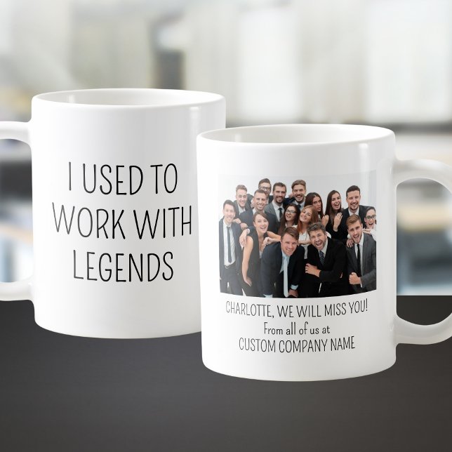 Caneca De Café Adicionar Sua Foto - Eu Trabalhava Com Legendas (Add Your Photo – I Used To Work With Legends Coffee Mug
)
