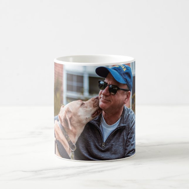Caneca De Café Adicionar Sua Própria Foto Personalizada (Centro)