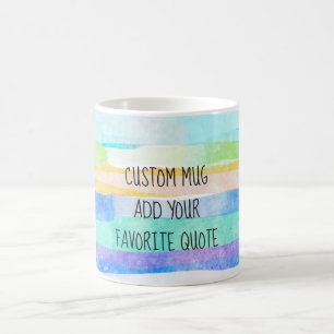 Caneca De Café adicionar suas próprias faixas de cores d'água per
