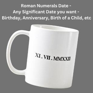 Caneca De Café Adicionar uma data de nascimento, aniversário, nom