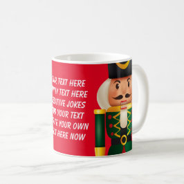 Caneca De Café Adicione a sua ilustração brilhante de texto nutcr