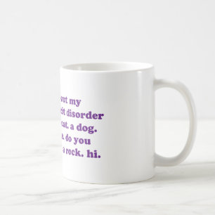 Caneca De Café ADICIONE citações engraçadas de ADHD - roxo
