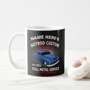 Caneca De Café Adicione o nome American Vintage HotRod Custom Gar
