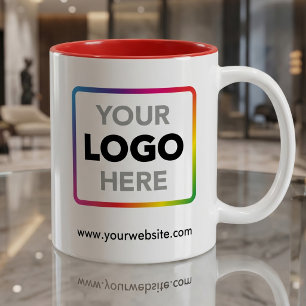 Caneca De Café Adicione seu logotipo e site Promo empresarial p