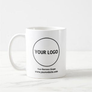 Caneca De Café Adicione Seu Logotipo, Mug De Empresa,