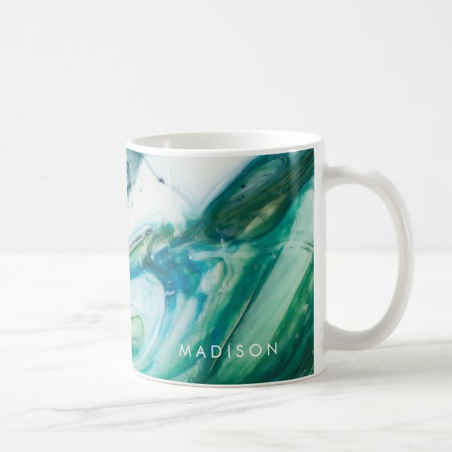 Caneca De Café Adicione seu nome | Varrimento em Tidal II (Direita)