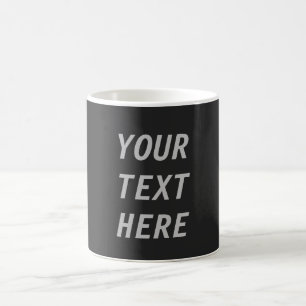 Caneca De Café Adicione Seu Próprio Texto 