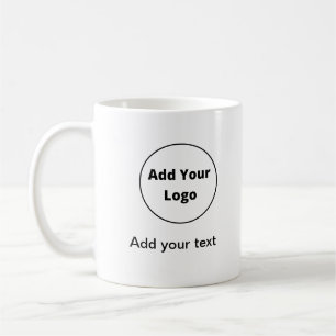 Caneca De Café adicione seu texto simples e mínimo personalizado