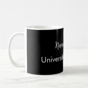 Caneca De Café adicione seu texto simples graduado adicione o nom