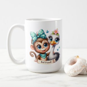 Caneca De Café Adicione sua mensagem bonita melhor Amigo
