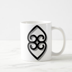 Caneca De Café Adinkra - Terra-BW