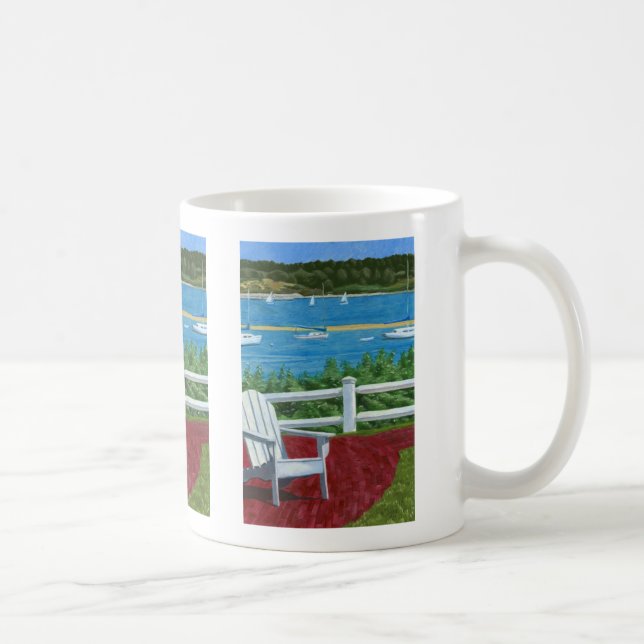 Caneca De Café Adirondack Chair Painting (Direita)