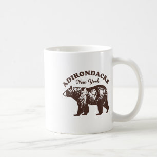 Caneca De Café Adirondacks Ny Urso Retro Estilo Vintage Caminhada