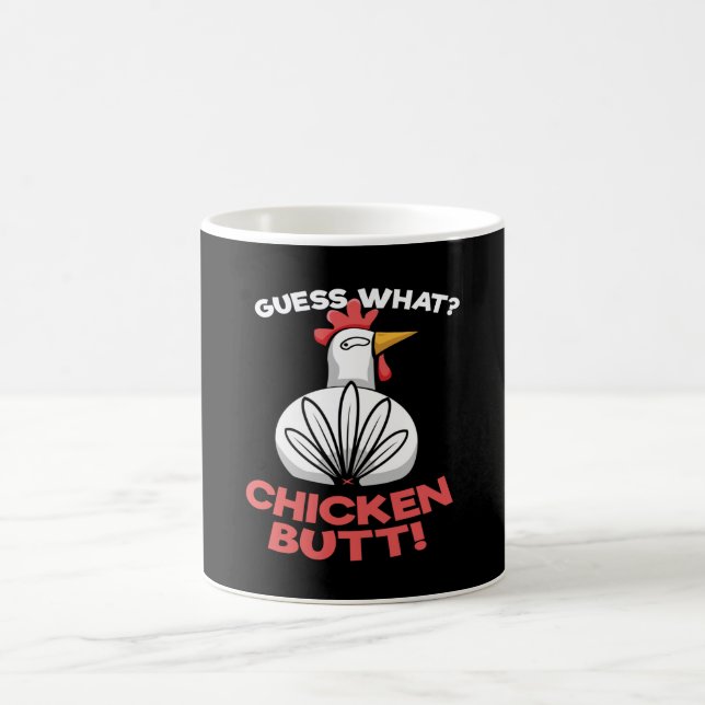 Caneca De Café Adivinha Que Galinha De Bumbum De Frango Cheira. (Centro)