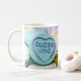 Caneca De Café "Adivinha quem" Ama o coração transpira Mug