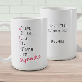Caneca De Café Adjetivos Positivos de Stepparent Perigosos Person