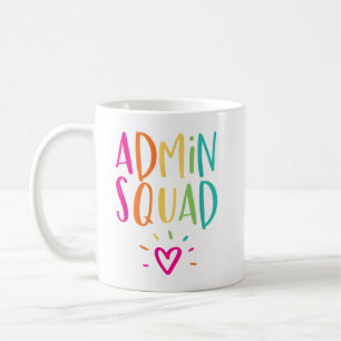 Caneca De Café Admi da Admin Squad Administrator School