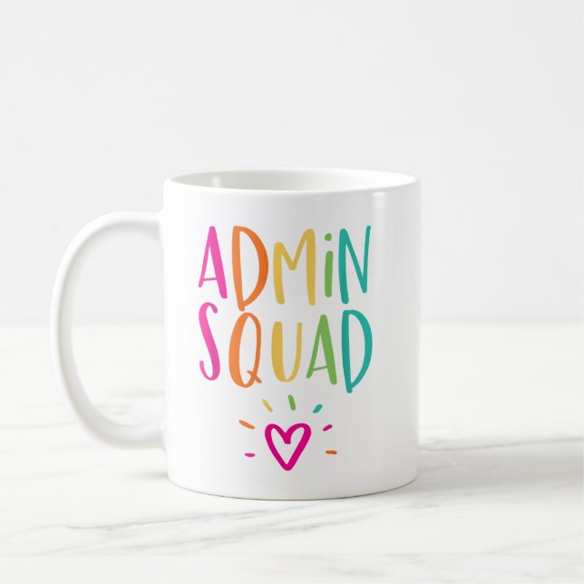 Caneca De Café Admi da Admin Squad Administrator School (Esquerda)