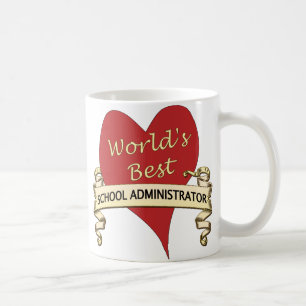 Caneca De Café Administrador de escola do mundo o melhor