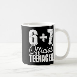 Caneca De Café adolescente de 13 anos de idade seis sete meme 67
