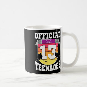 Caneca De Café Adolescente Oficial Aniversário de 13 anos de Hóqu