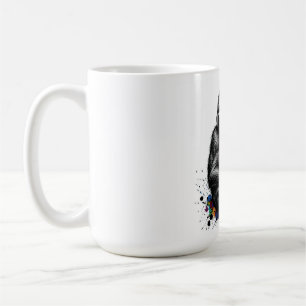 Caneca De Café ADOM Premium "Gorila da Música" Minimalista Manga 