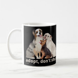 Caneca De Café ADOPT NÃO COMPRA salvar os animais e salvar os cãe