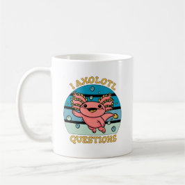 Caneca De Café Adorable Axolotl Piada Eu Axolotl Perguntas Design