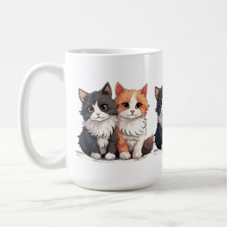 Caneca De Café "Adorable Cats Mug –The Purrfect Sip for Cat Love"