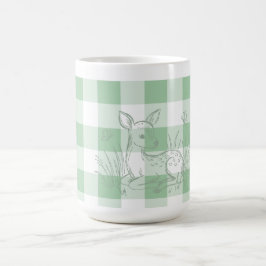 Caneca De Café Adorable Green Plaid Coffee Mug