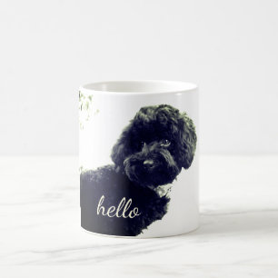 Caneca De Café ©Adorable Lovend/Black Poodle Hello