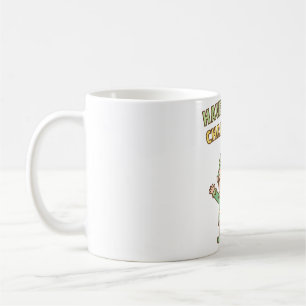 Caneca De Café Adorable Têm Um Alegre Elfo De Natal Doodle
