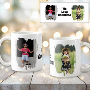 Caneca De Café Adoramos Vovó Totalmente Personalizável Duas Foto