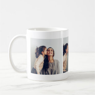 Caneca De Café Adorando Madre Filha Foto Collage Mug