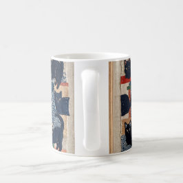 Caneca De Café Adoráveis Gatos Pretos Japoneses Remendados