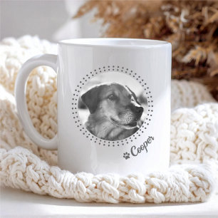 Caneca De Café Adoráveis Pontos e Marca de Pata Personalizáveis p