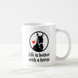Caneca De Café Adorável Amante de Cavalos Fazenda Country Rodeio 