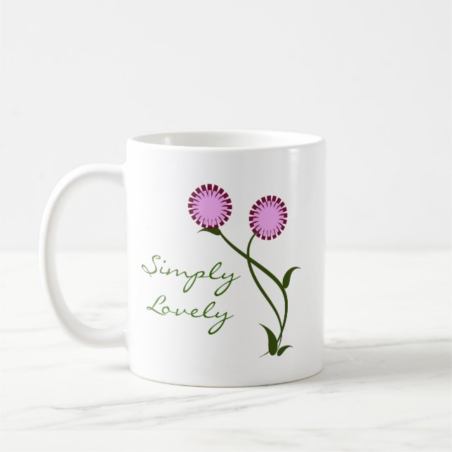 Caneca De Café Adorável Blooms Mug, Lavanda (Esquerda)