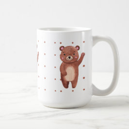 Caneca De Café Adorável e bonitinho dos pontinhos de urso, crianç