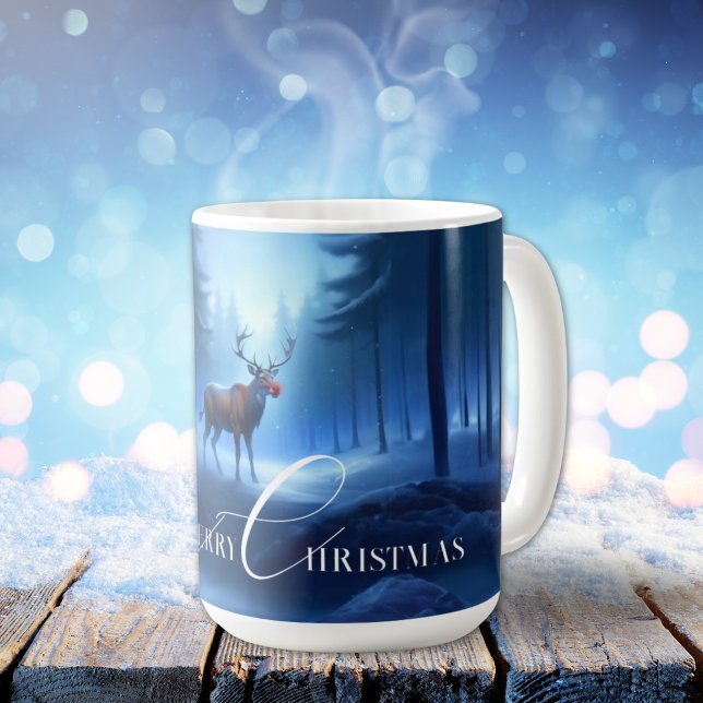 Caneca De Café Adorável e Editável Wonderland de inverno (Criador carregado)
