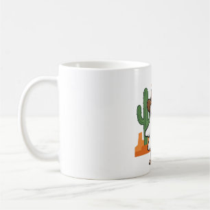 Caneca De Café Adorável Fantasma Chapéu de Cowboy Botas Arte Ocid