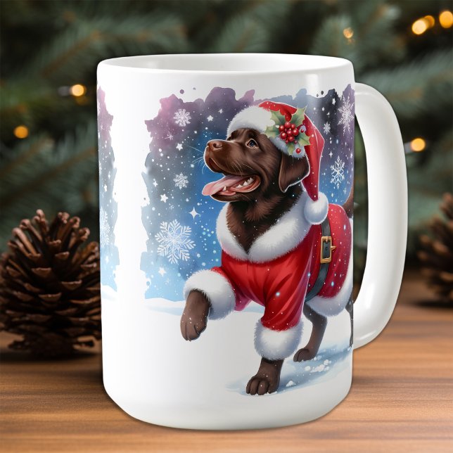 Caneca De Café Adorável Labrador Retriever Puppy Dog Natal (Criador carregado)