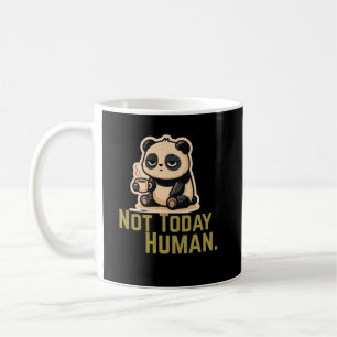 Caneca De Café Adorável Panda Cansado com Café Relaxamento Fofo