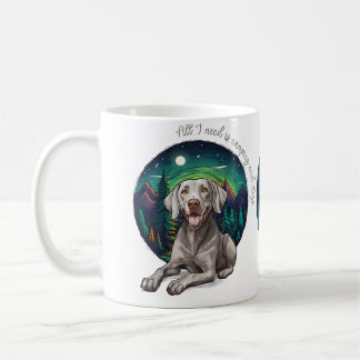 Caneca De Café Adorável Presente para Amante de Weimaraner e Acam
