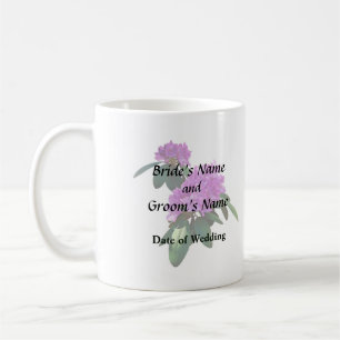 Caneca De Café Adorável Rhododendrons Rosa