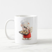 Adorável Urso Fofo Pero Design de Personagem