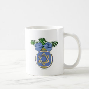 Caneca De Café Adorno de impressão judaica Hanukkah Estrela de Da
